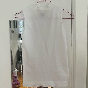 Turtleneck White Tank